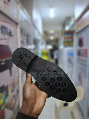 Men’S Black Wetlook Official Shoes