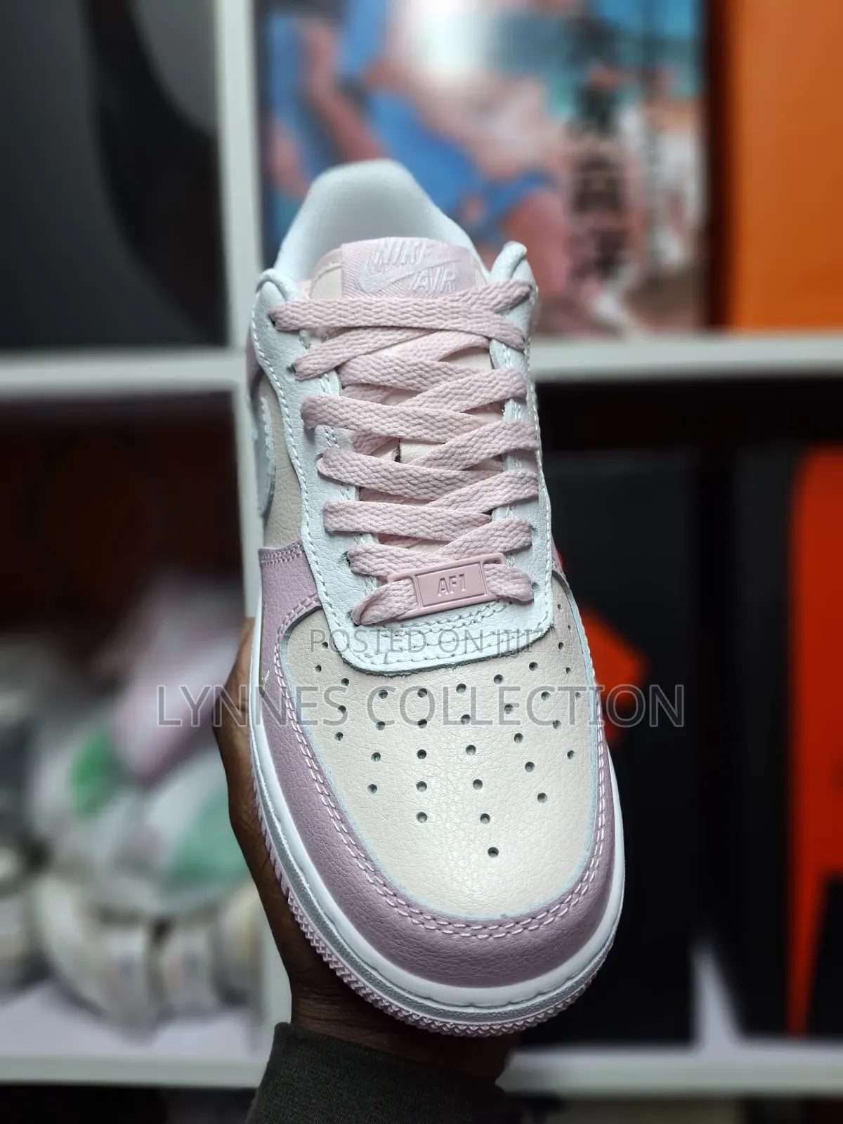 Nike Air Force/ 1 Pink Sneakers.