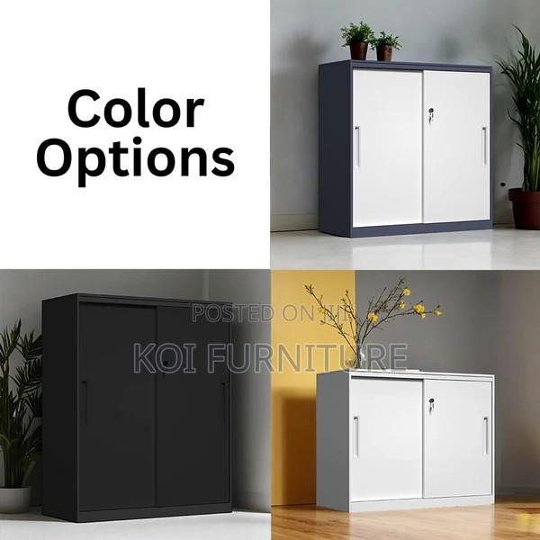 Office Cabinet; Sonique Executive Credenza File Storage Cabinet - thumbnail 6