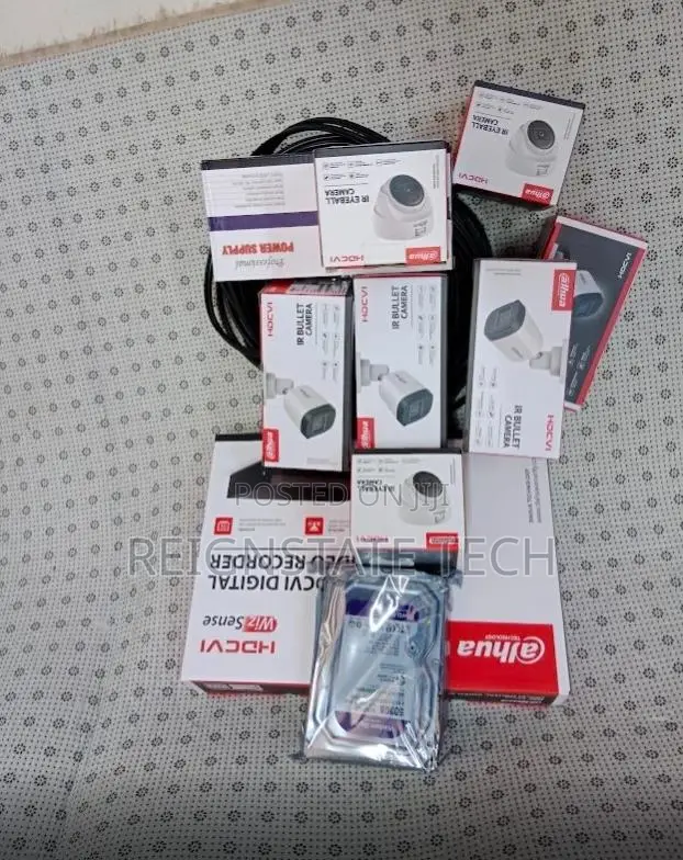 4 Outdoor Dahua Hd Cameras Complete Kit With 100m Cable 500gb HDD