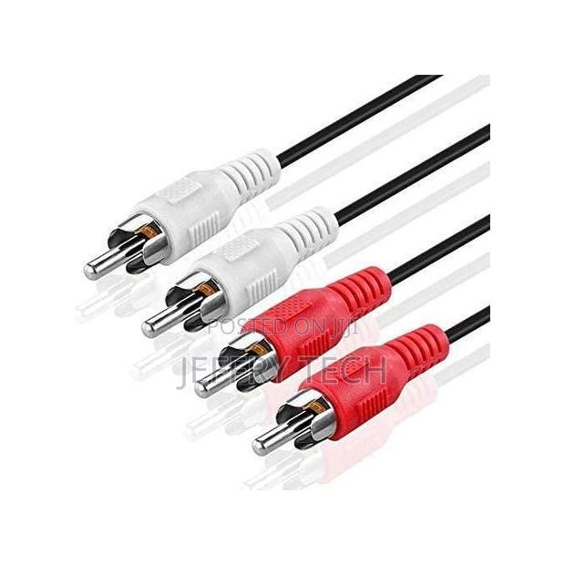 2 Rca Male Jack to 2 Rca Male Jack Audio Video Cable for Home Theater