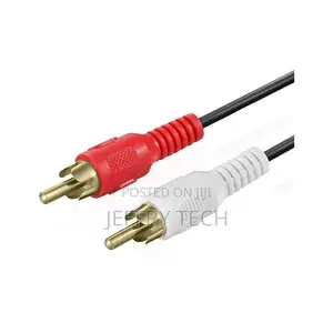 2 Rca Male Jack to 2 Rca Male Jack Audio Video Cable for Home Theater