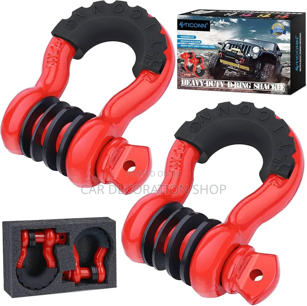 D_ring Shackleseith Built-in Pulley to Double Winch Pulling Power