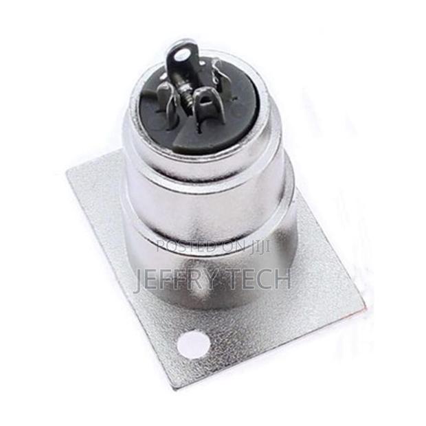 XLR 3-Pin Female Jack Socket Audio Connector Adapter - Silver (2 Pack) - thumbnail 2