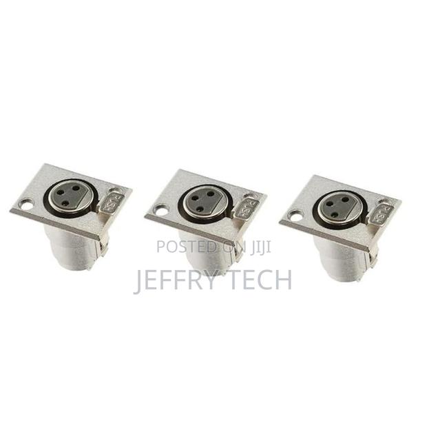 XLR 3-Pin Female Jack Socket Audio Connector Adapter - Silver (2 Pack) - thumbnail 4