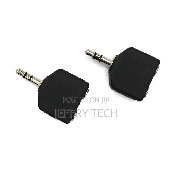 Dual Female Stereo Headphone Audio Connector- (Pack of 2)