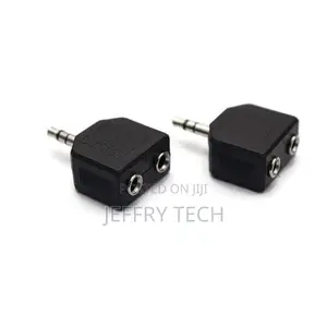 Dual Female Stereo Headphone Audio Connector- (Pack of 2)