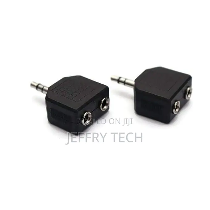 Dual Female Stereo Headphone Audio Connector- (Pack of 2)