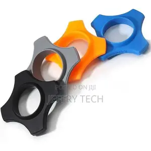 4 Pack Silicone Microphone Protection Rings - Anti-Rolling, Black