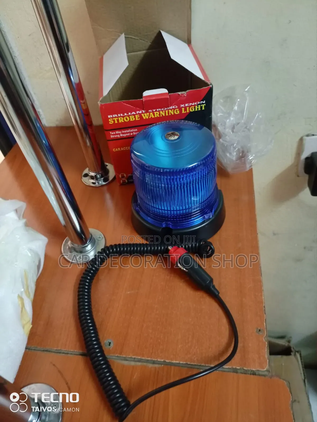 Blue Led Strobe Magnetic Warning Light for Emergency/Security