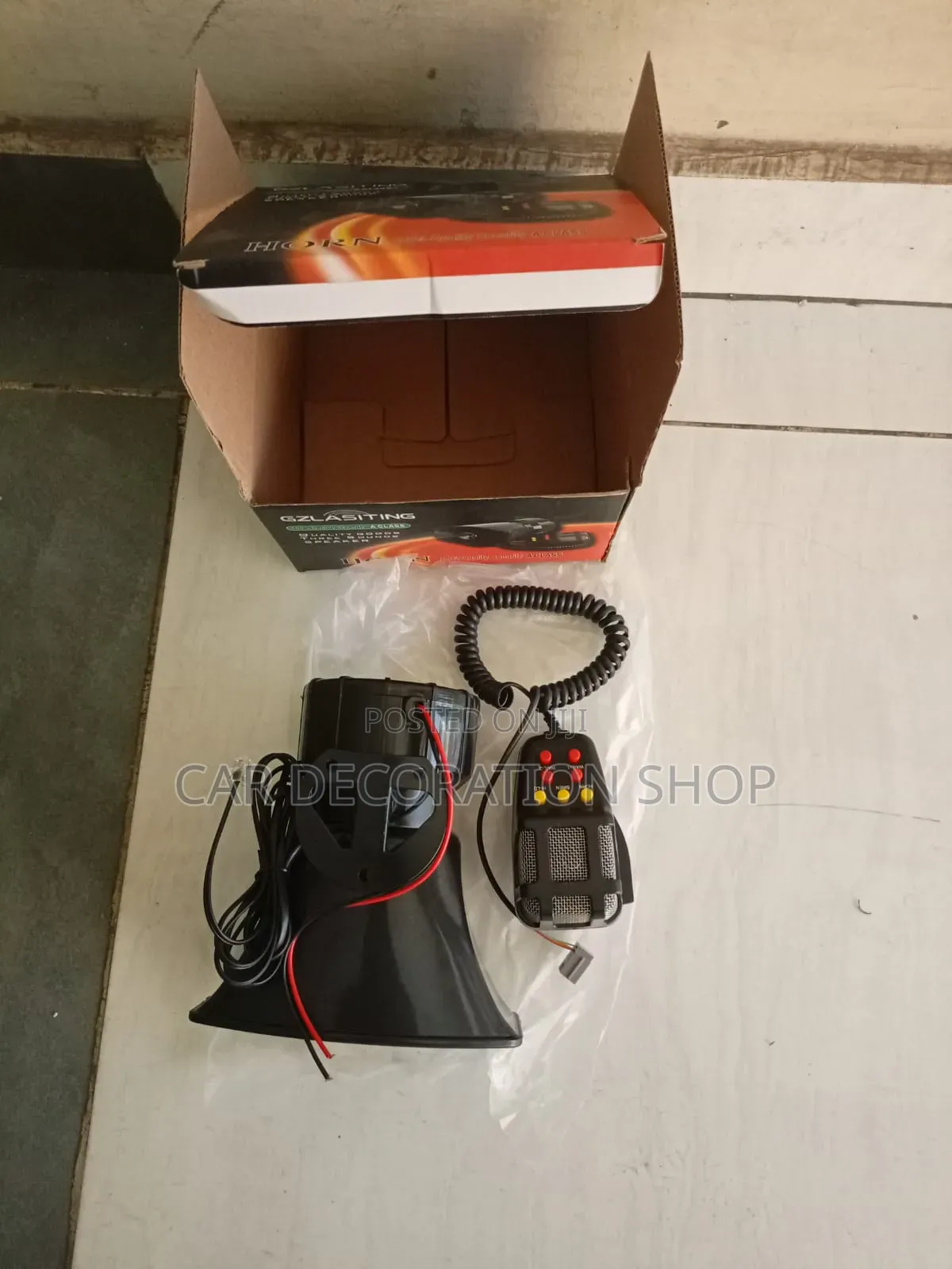 12v Emergency Siren Kit With Microphone and Amplifier