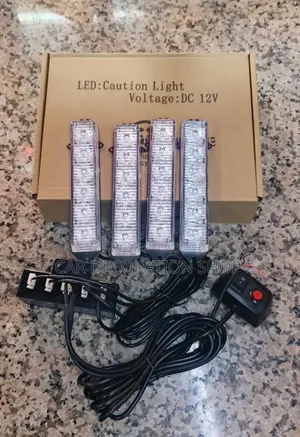 12vgrille Strobe Warning Kit With 4led Light Bars With Flashing Patter