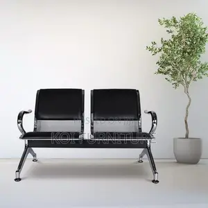 Office Benches; Heavy-Duty 2-Seater Padded Office Waiting Bench