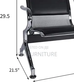 Office Benches; Heavy-Duty 2-Seater Padded Office Waiting Bench