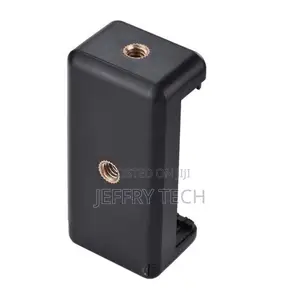 Mobile Monopod Holder Clip - Black - Compatible With All Smartphones