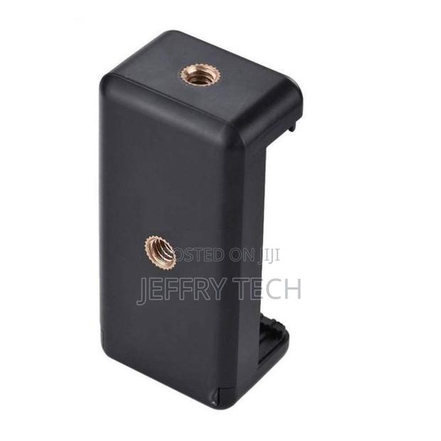 Mobile Monopod Holder Clip - Black - Compatible With All Smartphones