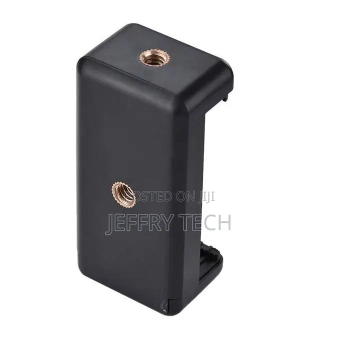 Mobile Monopod Holder Clip - Black - Compatible With All Smartphones