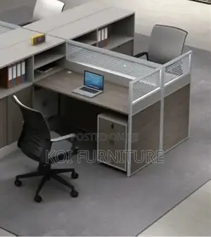 Office Workstation; Melanine Two Users MDF Office Workstations