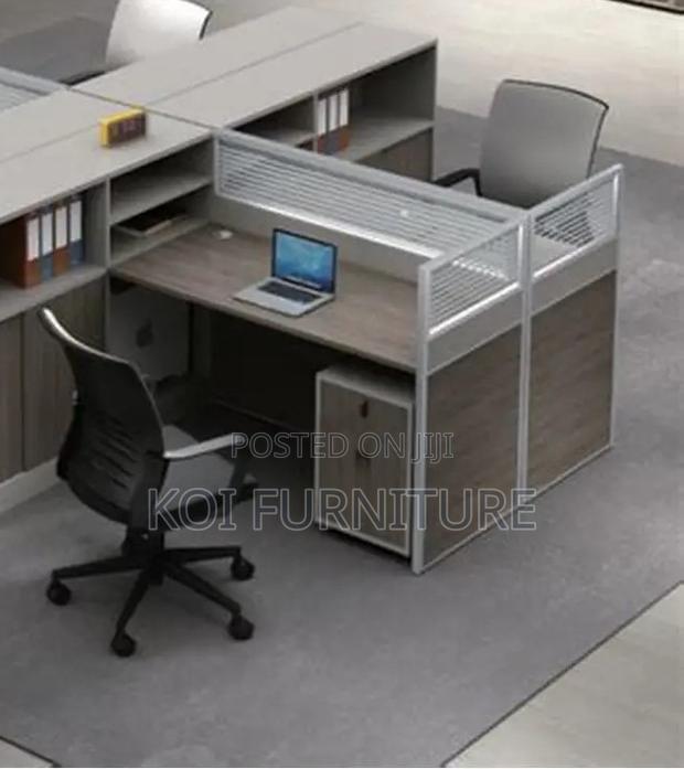 Office Workstation; Melanine Two Users MDF Office Workstations - thumbnail 2