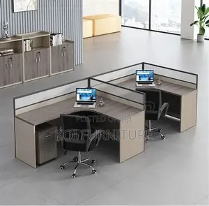 Office Workstation; Melanine Two Users MDF Office Workstations