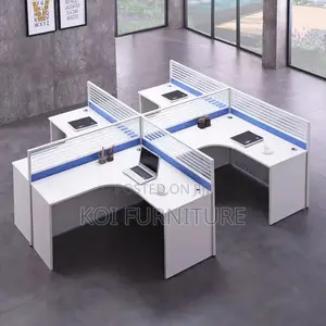 Office Workstation; Melanine Two Users MDF Office Workstations
