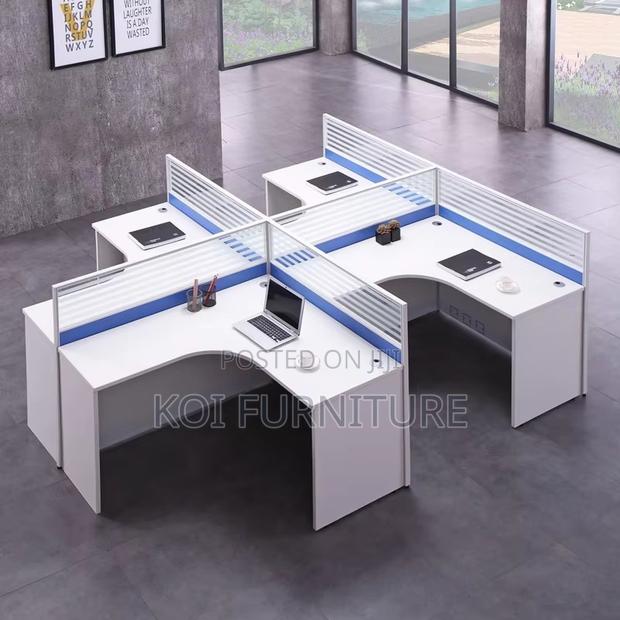 Office Workstation; Melanine Two Users MDF Office Workstations - thumbnail 4