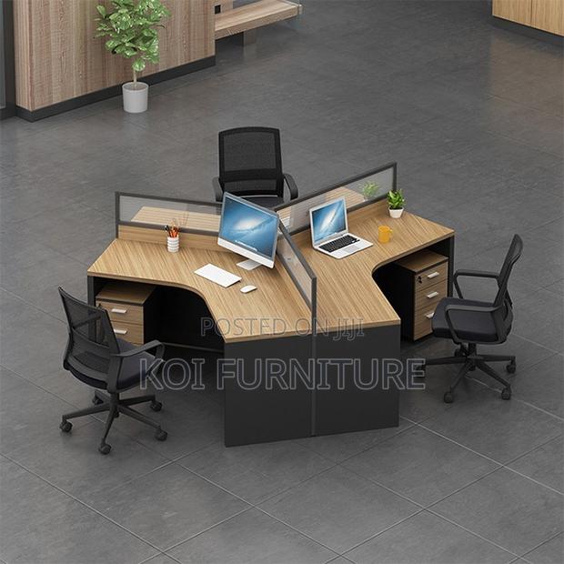 Office Workstation; Melanine Two Users MDF Office Workstations - thumbnail 5