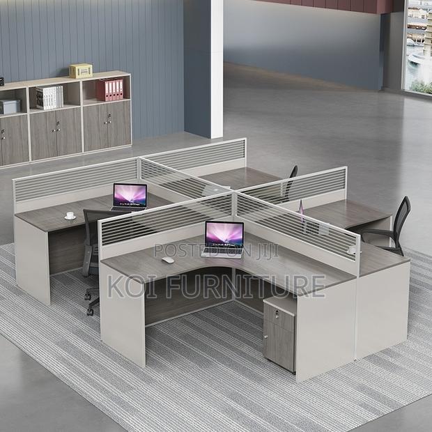 Office Workstation; Melanine Two Users MDF Office Workstations - thumbnail 8
