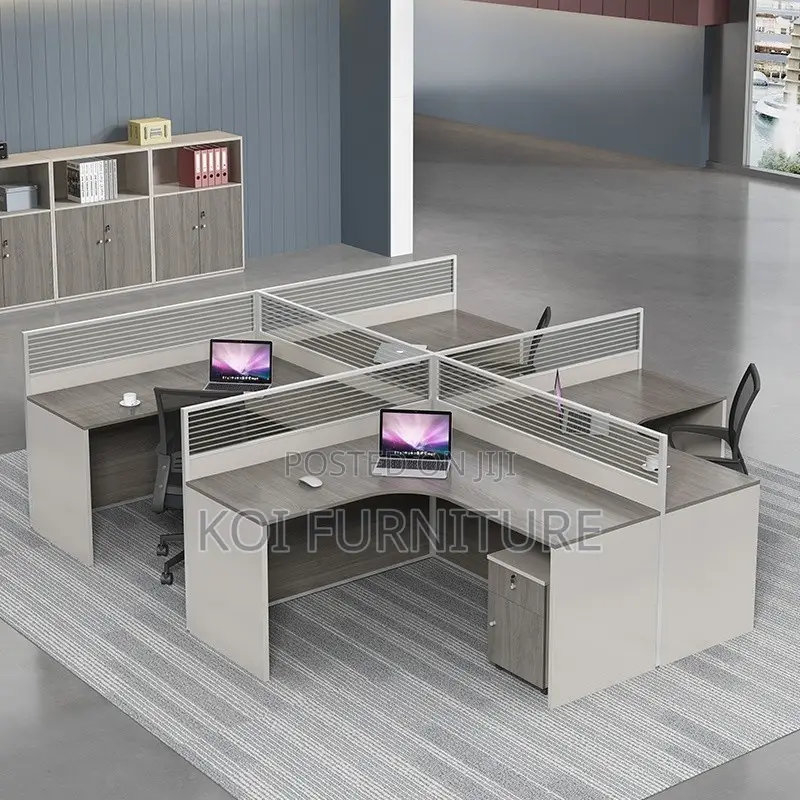 Office Workstation; Melanine Two Users MDF Office Workstations