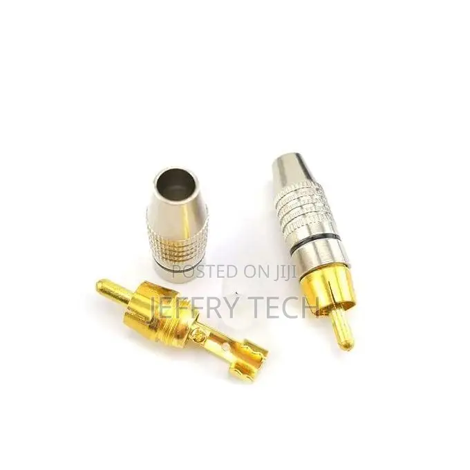 Rca Male Gold Plated Connector - 10 PCS for Audio/Video