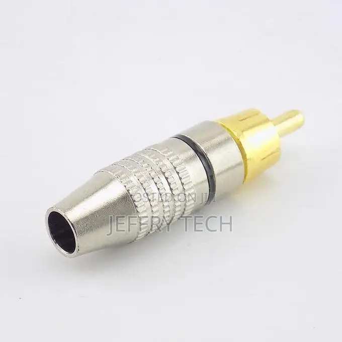 Rca Male Gold Plated Connector - 10 PCS for Audio/Video