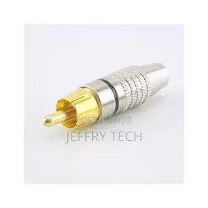 Rca Male Gold Plated Connector - 10 PCS for Audio/Video