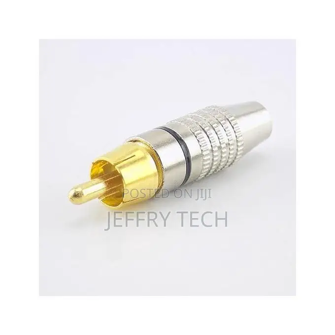 Rca Male Gold Plated Connector - 10 PCS for Audio/Video