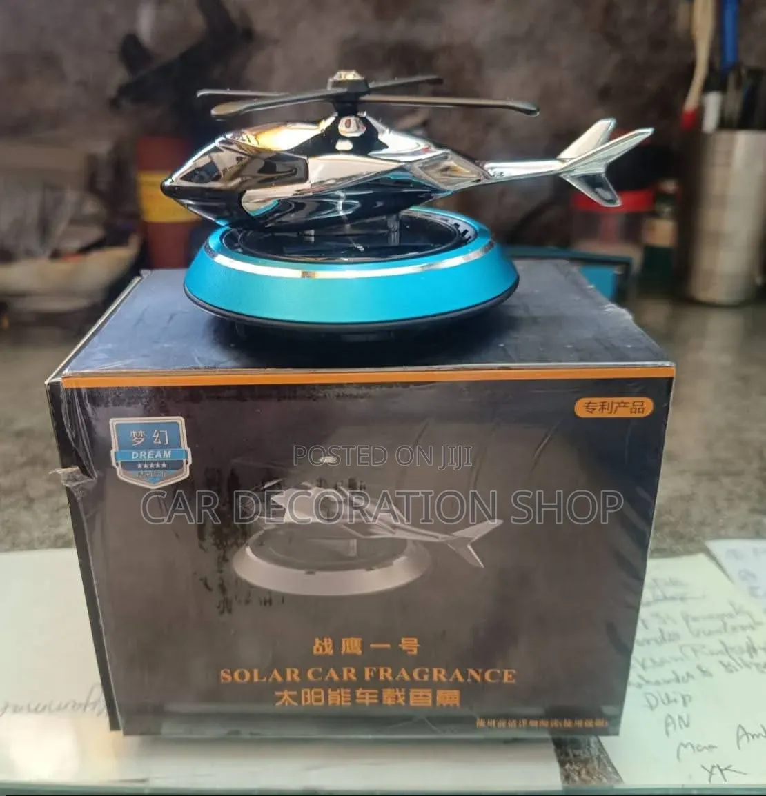 Helicopter Solarair Rotating Aromatherapy Diffuser Ornament Freshner