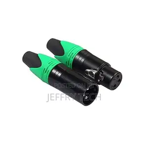 10-Piece XLR Connector Set - 5 Male 5 Female, Zinc Alloy, Black