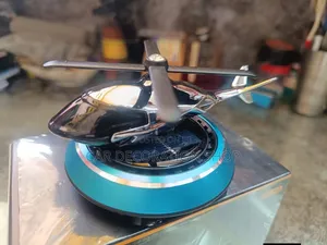 Sunlight Hitting Solar Panel Spin Helicopter Air Freshener