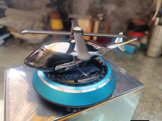 Sunlight Hitting Solar Panel Spin Helicopter Air Freshener