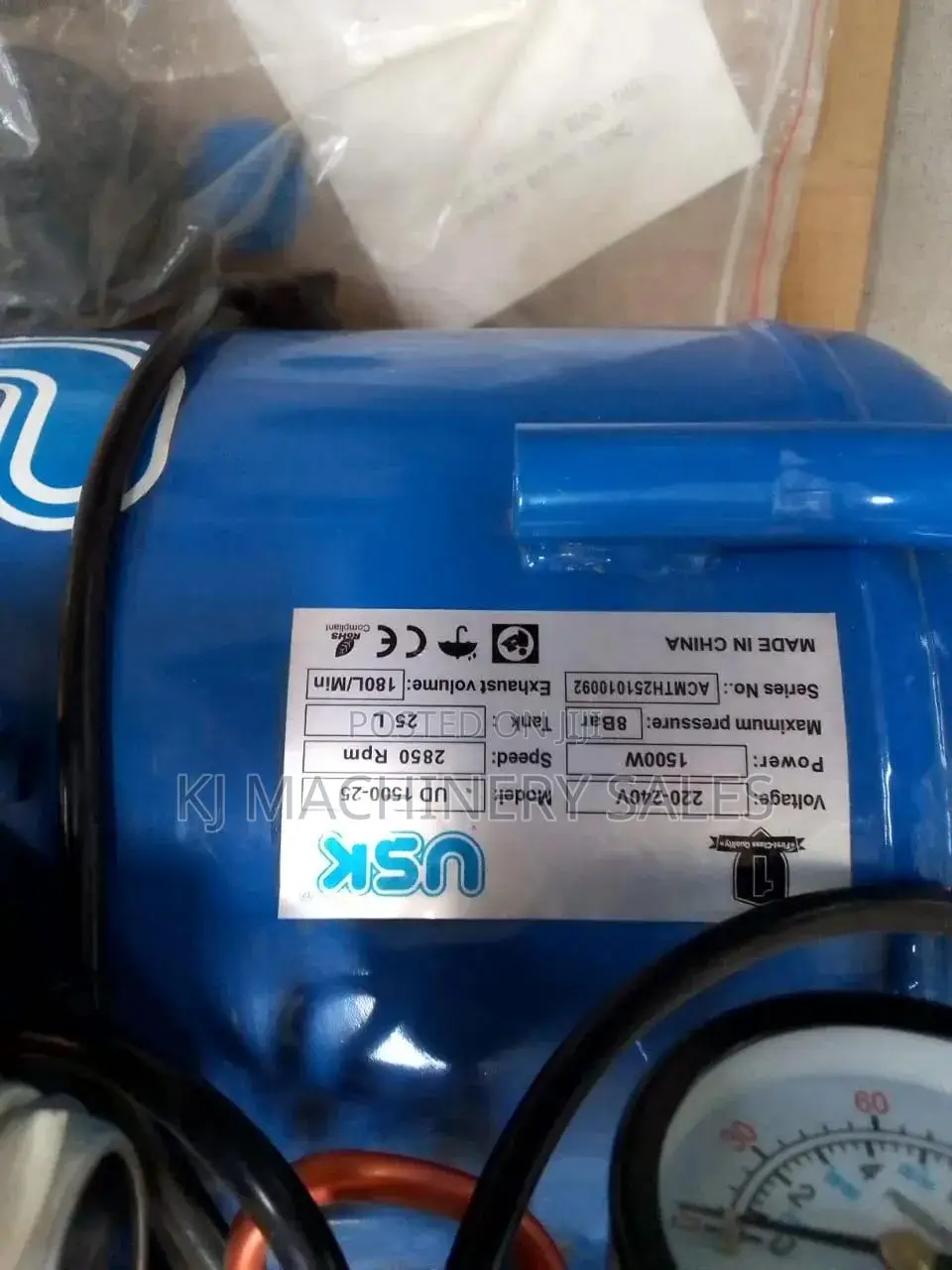 Usk Portable Air Compressor 25l Compressor
