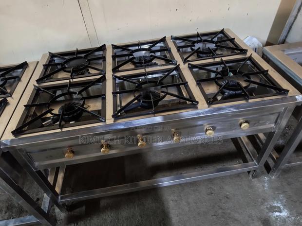 Stainless Steel 6-Burner Cooker