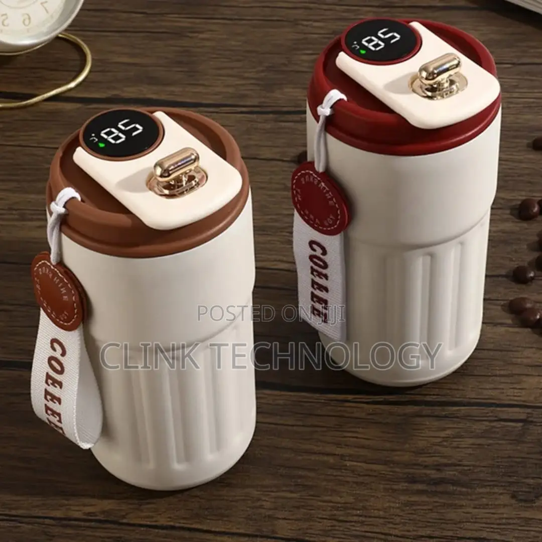 Smart Temperature Display Vacuum Flask 500ml – Stainless Steel