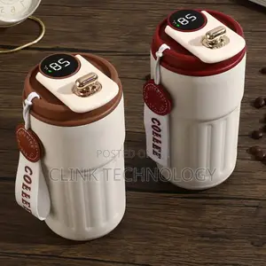 Smart Temperature Display Vacuum Flask 500ml – Stainless Steel