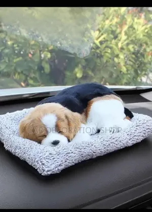 Interactive Stuffed Pet Toy Decorative Showpiece for Car Dashboard