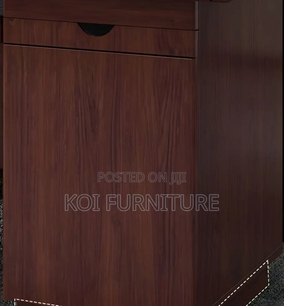 Office Desk; 1.2 Meters Mahogany Executive Desk With Keyboard Tray
