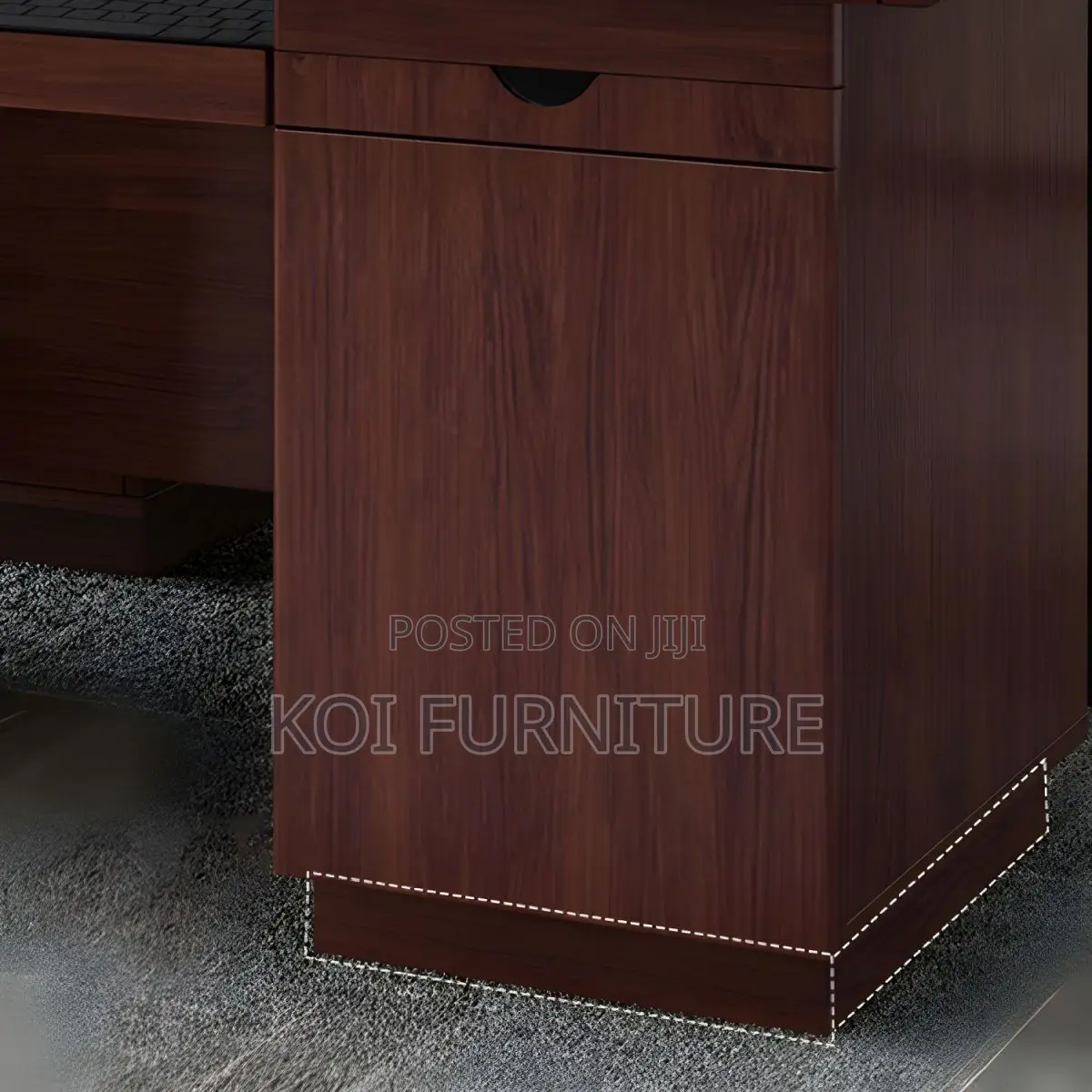 Office Desk; 1.2 Meters Mahogany Executive Desk With Keyboard Tray