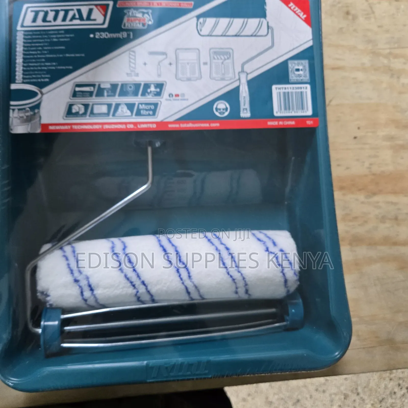 Total Paint Roller Brush Set 3pcs Wall Cylinder Brush 3-in-1 Premium
