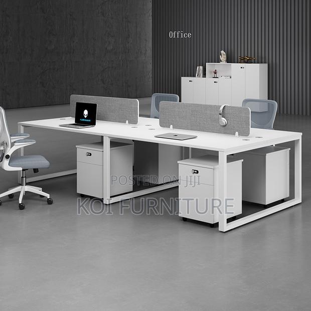 Office Desk; 4 Users Open Plan Office Workstation - main view
