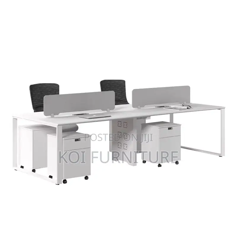 Office Desk; 4 Users Open Plan Office Workstation