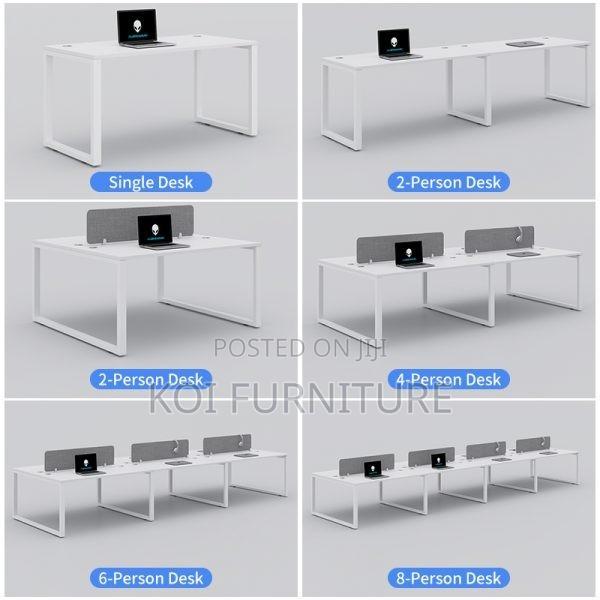 Office Desk; 4 Users Open Plan Office Workstation - thumbnail 6