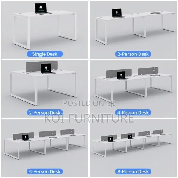 Office Desk; 4 Users Open Plan Office Workstation