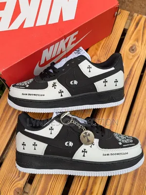 Nike Air Force 1 Chrome Hearts Black/White - Custom Street Sneakers